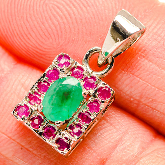 Emerald Pendants handcrafted by Ana Silver Co - PD34341