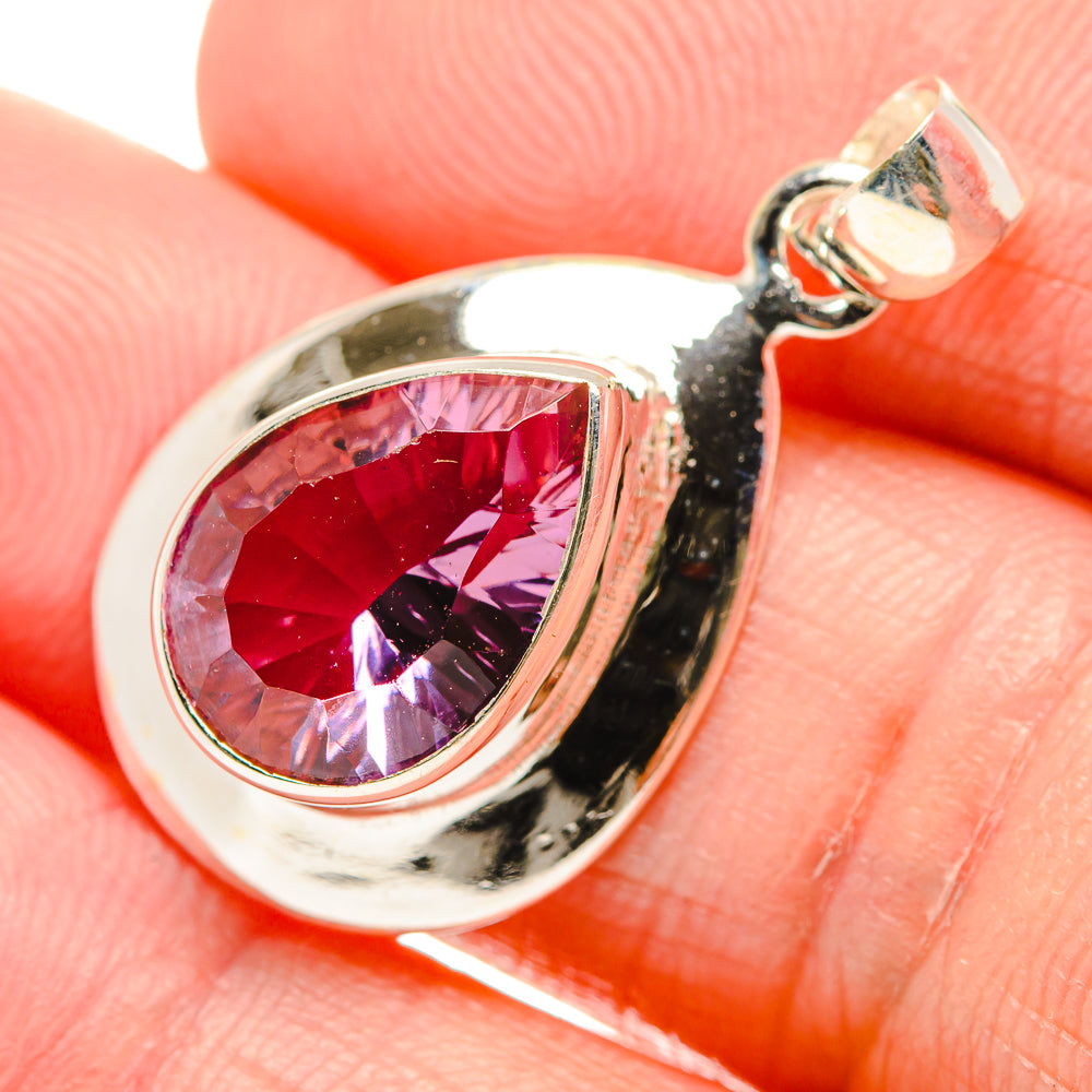 Color Change Alexandrite (Lab.) Pendants handcrafted by Ana Silver Co - PD34349