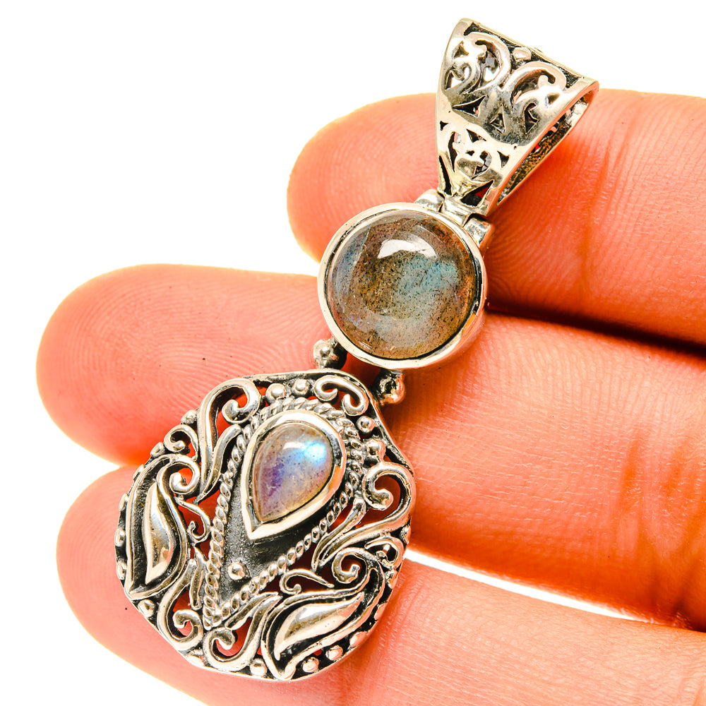 Labradorite Pendants handcrafted by Ana Silver Co - PD3435