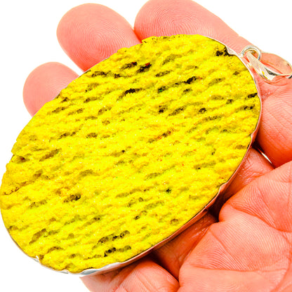 Yellow Druzy Pendants handcrafted by Ana Silver Co - PD34363