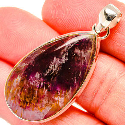 Cacoxenite Amethyst Super 7 Pendants handcrafted by Ana Silver Co - PD34372