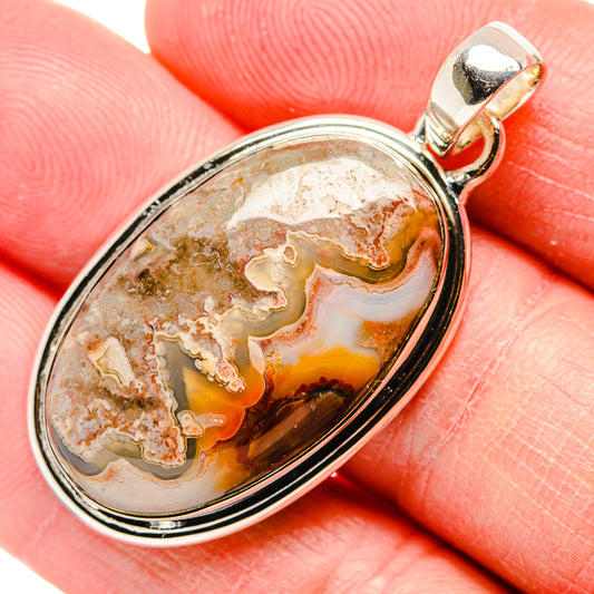 Crazy Lace Agate Pendants handcrafted by Ana Silver Co - PD34383