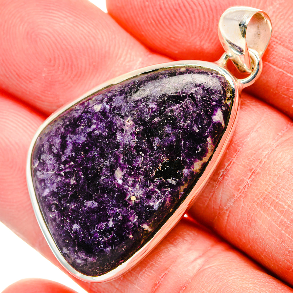 Lepidolite Pendants handcrafted by Ana Silver Co - PD34388