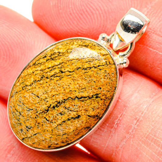 Picture Jasper Pendants handcrafted by Ana Silver Co - PD34401