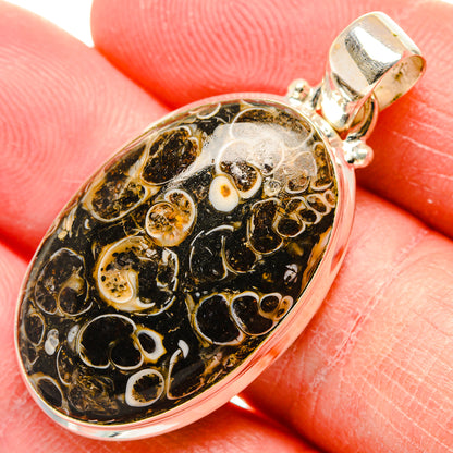 Turritella Agate Pendants handcrafted by Ana Silver Co - PD34403