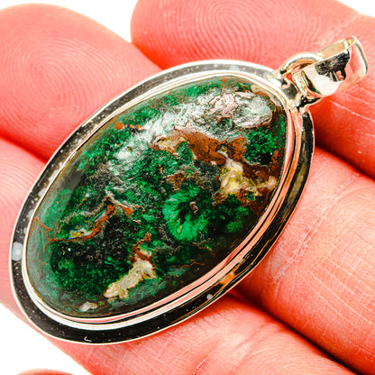 Malachite Pendants handcrafted by Ana Silver Co - PD34407