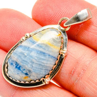 Blue Scheelite Pendants handcrafted by Ana Silver Co - PD34411