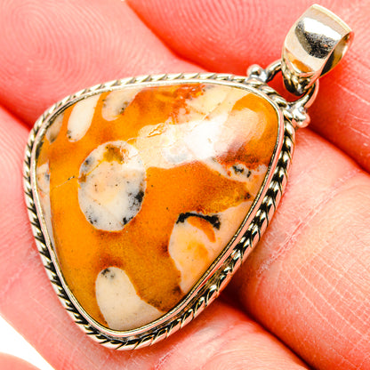 Polka Dot Jasper Pendants handcrafted by Ana Silver Co - PD34412