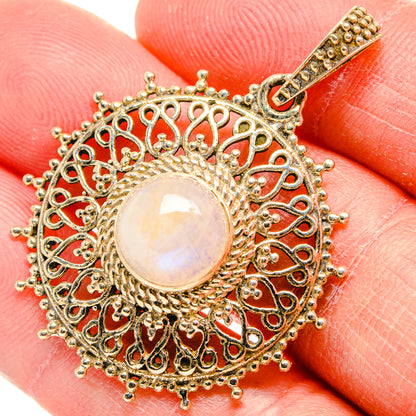 Rainbow Moonstone Pendants handcrafted by Ana Silver Co - PD34427
