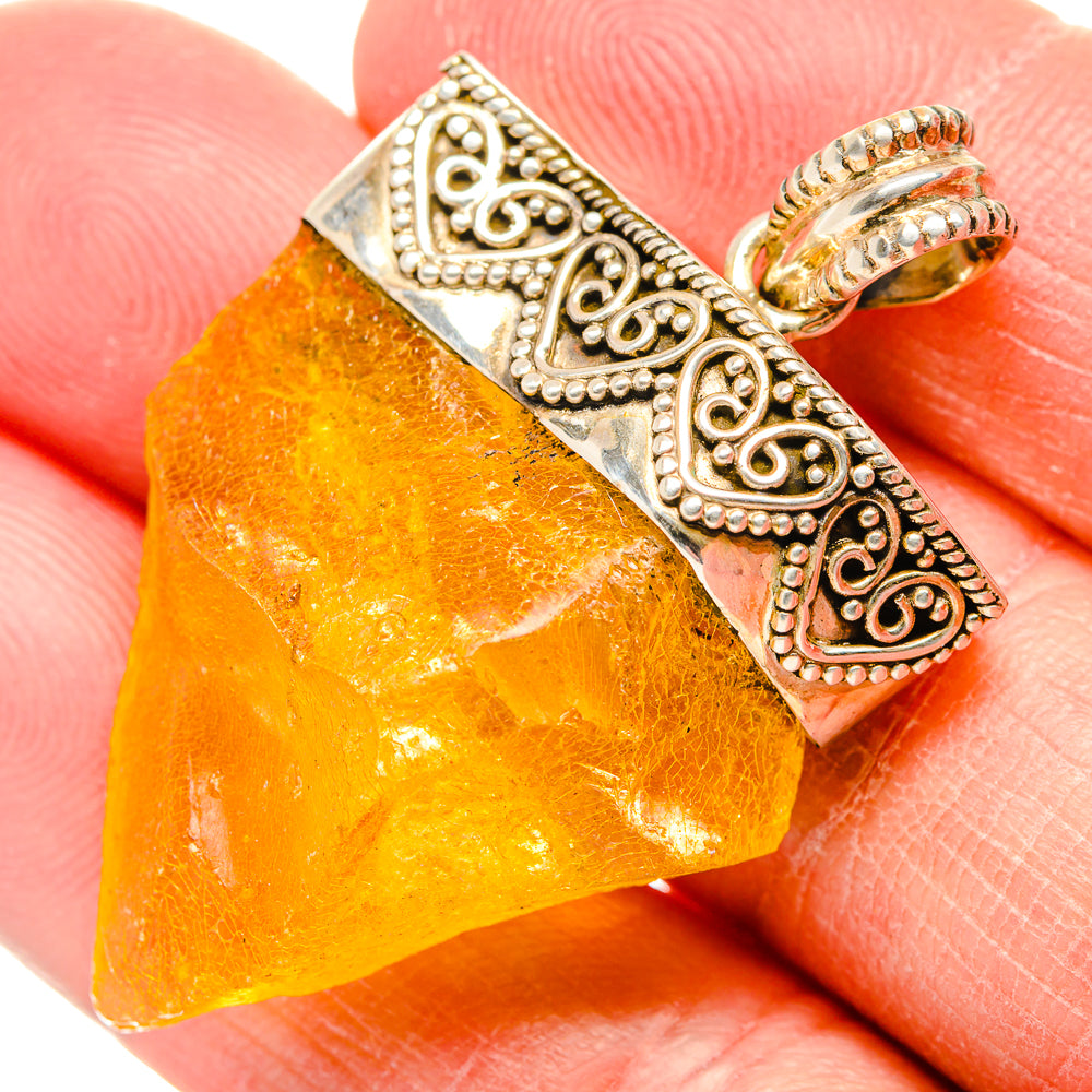 Copal Amber Pendants handcrafted by Ana Silver Co - PD34428