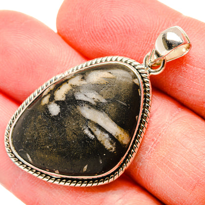Chrysanthemum Stone Pendants handcrafted by Ana Silver Co - PD34448