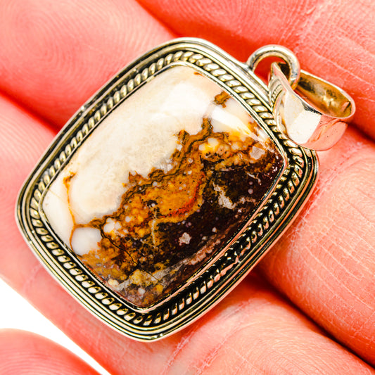 Peanut Wood Jasper Pendants handcrafted by Ana Silver Co - PD34460