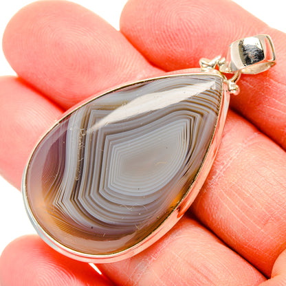 Botswana Agate Pendants handcrafted by Ana Silver Co - PD34474