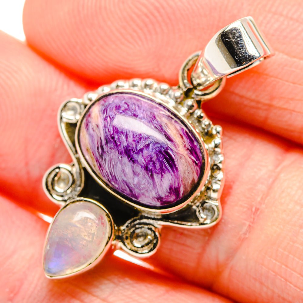Charoite Pendants handcrafted by Ana Silver Co - PD34488