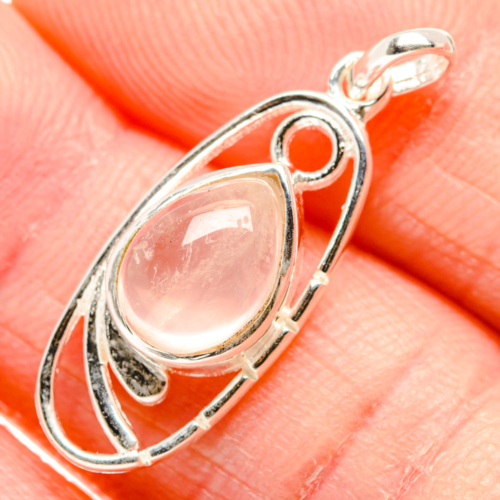 Rose Quartz Pendants handcrafted by Ana Silver Co - PD34491