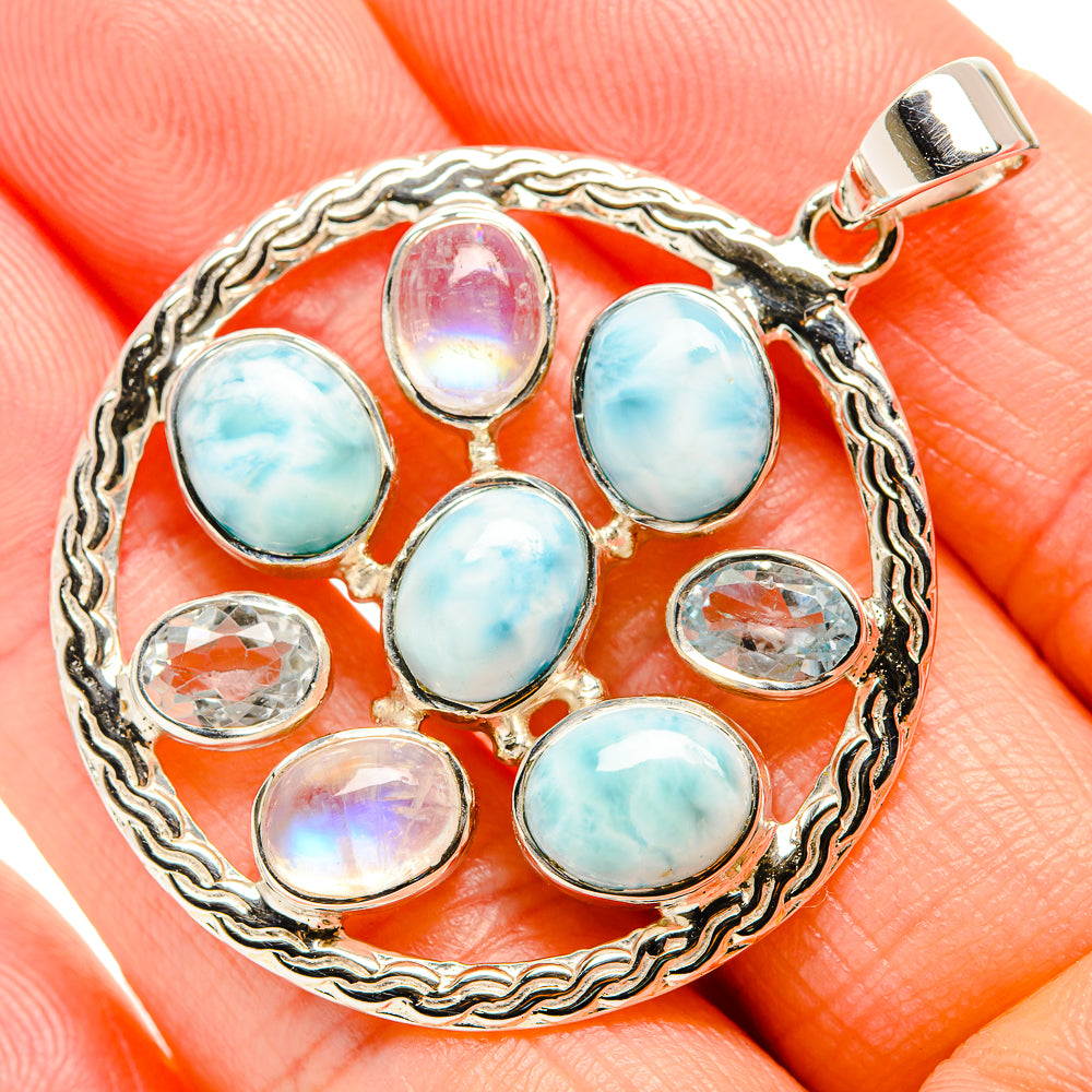 Larimar Pendants handcrafted by Ana Silver Co - PD34496