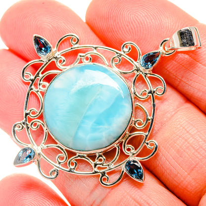 Larimar Pendants handcrafted by Ana Silver Co - PD34500