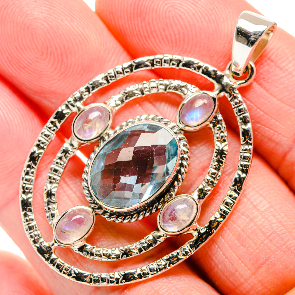 Blue Topaz Pendants handcrafted by Ana Silver Co - PD34505