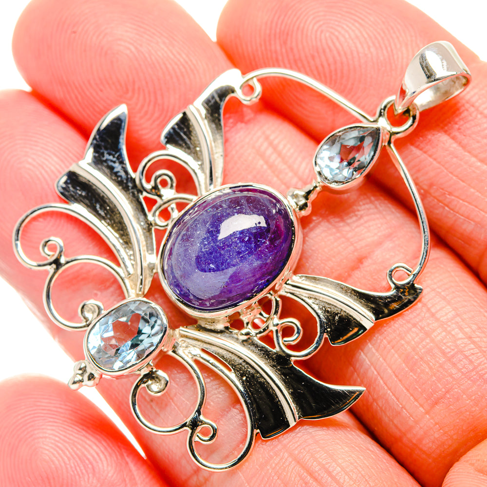 Tanzanite Pendants handcrafted by Ana Silver Co - PD34506