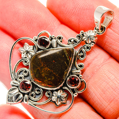 Ammolite Pendants handcrafted by Ana Silver Co - PD34508