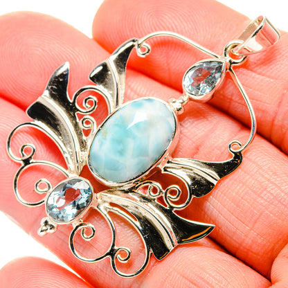Larimar Pendants handcrafted by Ana Silver Co - PD34513