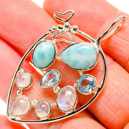 Larimar Pendants handcrafted by Ana Silver Co - PD34514