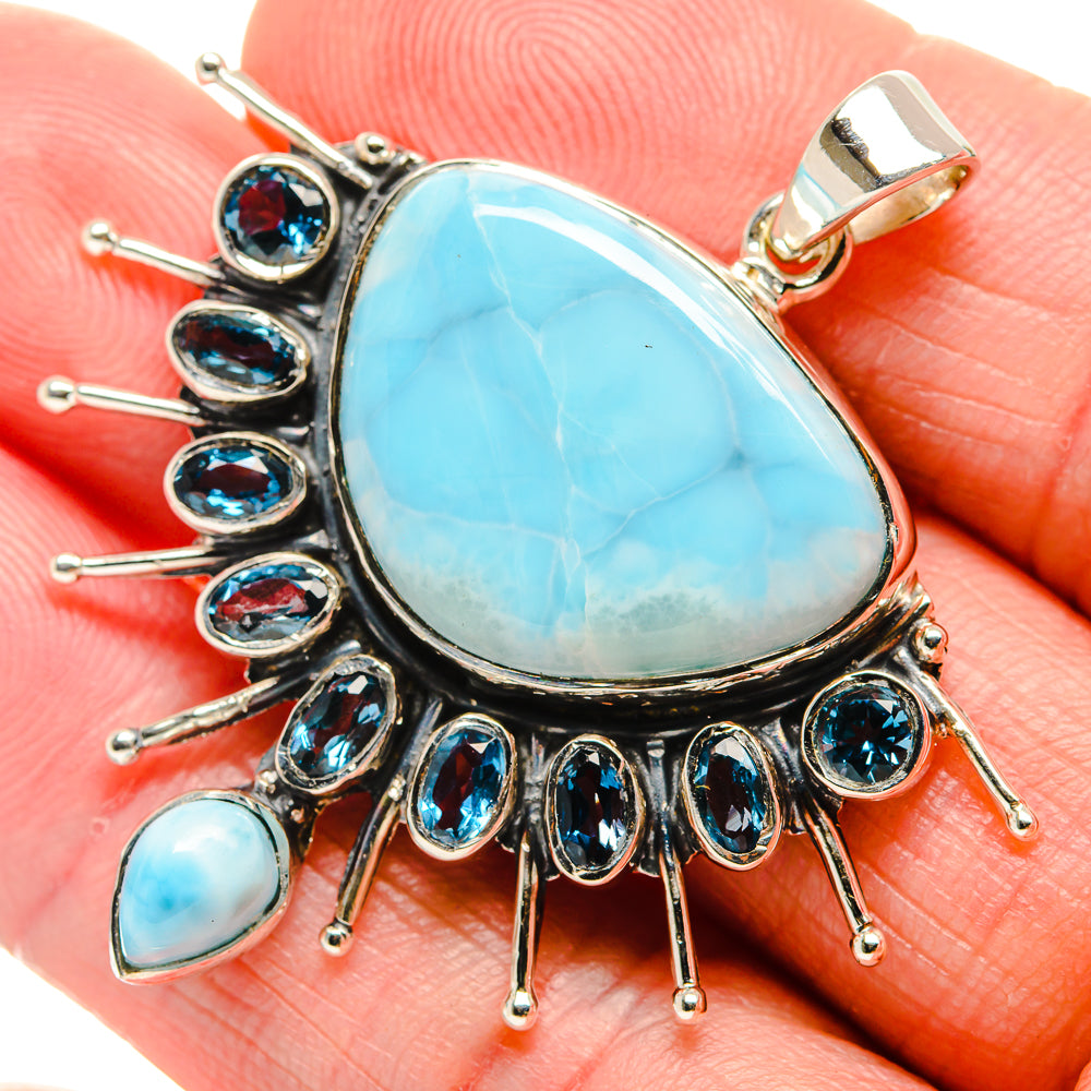 Larimar Pendants handcrafted by Ana Silver Co - PD34515