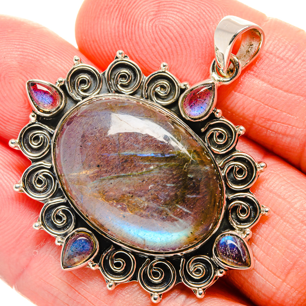 Labradorite Pendants handcrafted by Ana Silver Co - PD34517