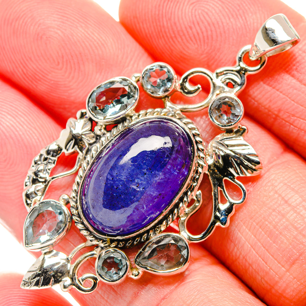 Tanzanite Pendants handcrafted by Ana Silver Co - PD34519