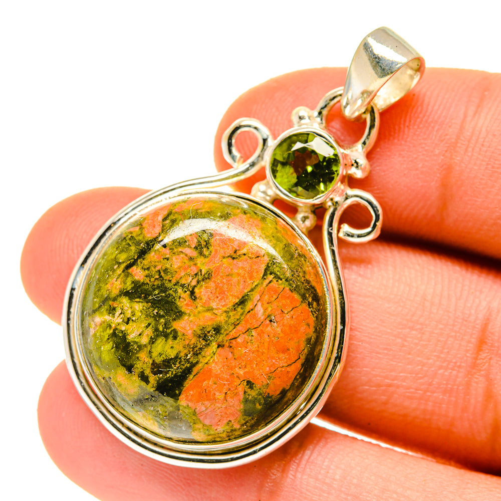 Unakite Pendants handcrafted by Ana Silver Co - PD3452