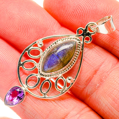 Labradorite Pendants handcrafted by Ana Silver Co - PD34525