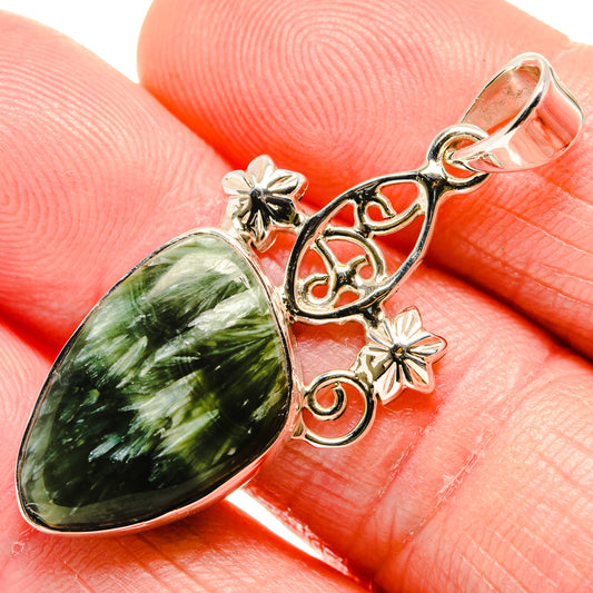 Seraphinite Pendants handcrafted by Ana Silver Co - PD34538