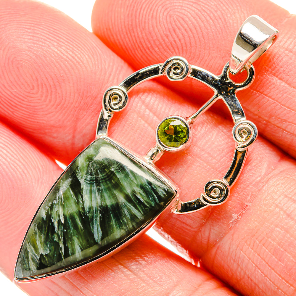 Seraphinite Pendants handcrafted by Ana Silver Co - PD34539