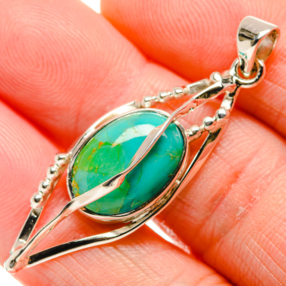 Chrysocolla Pendants handcrafted by Ana Silver Co - PD34541