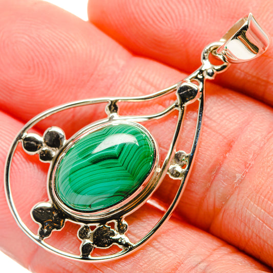 Malachite Pendants handcrafted by Ana Silver Co - PD34548