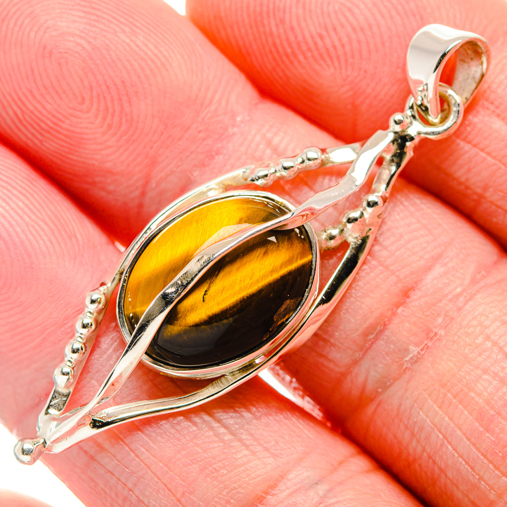 Tiger Eye Pendants handcrafted by Ana Silver Co - PD34556