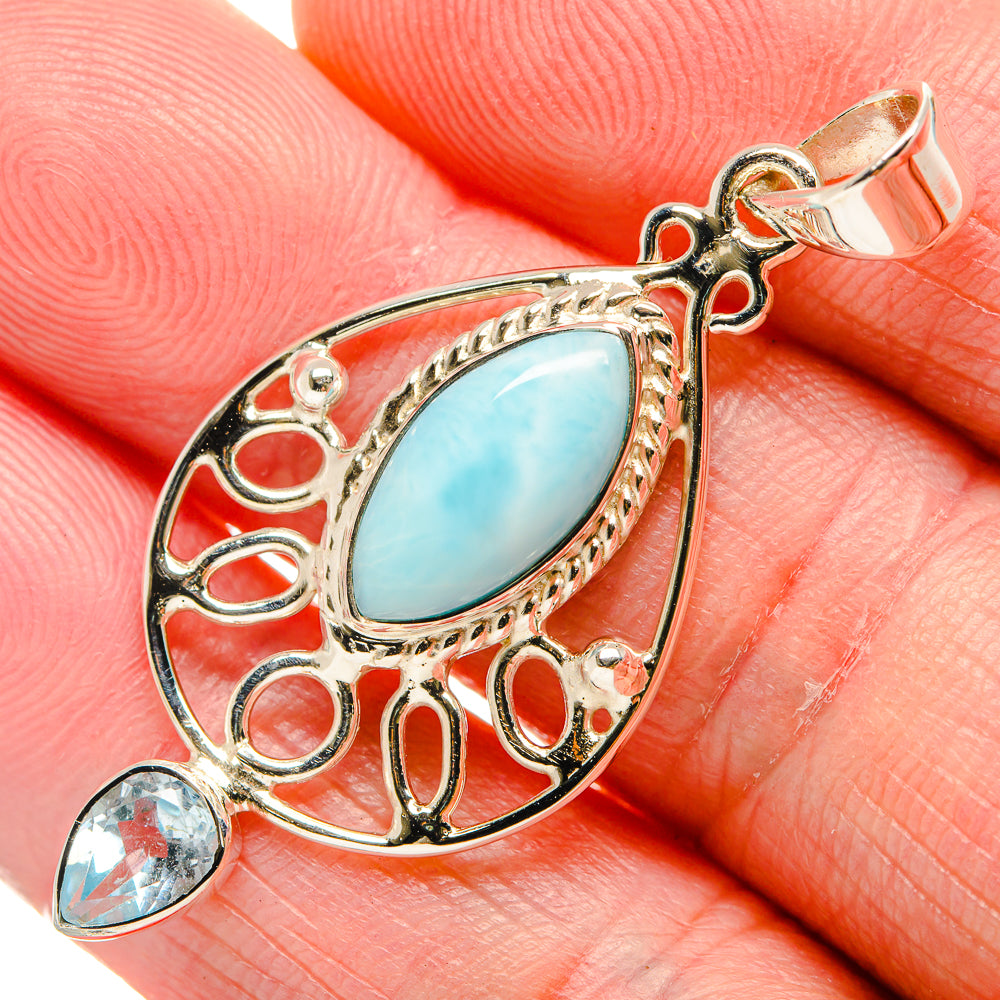 Larimar Pendants handcrafted by Ana Silver Co - PD34558