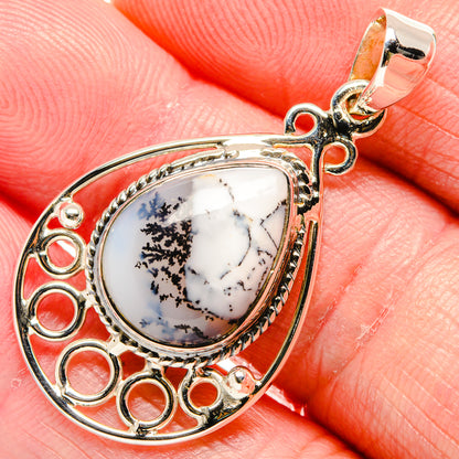 Dendritic Opal Pendants handcrafted by Ana Silver Co - PD34563