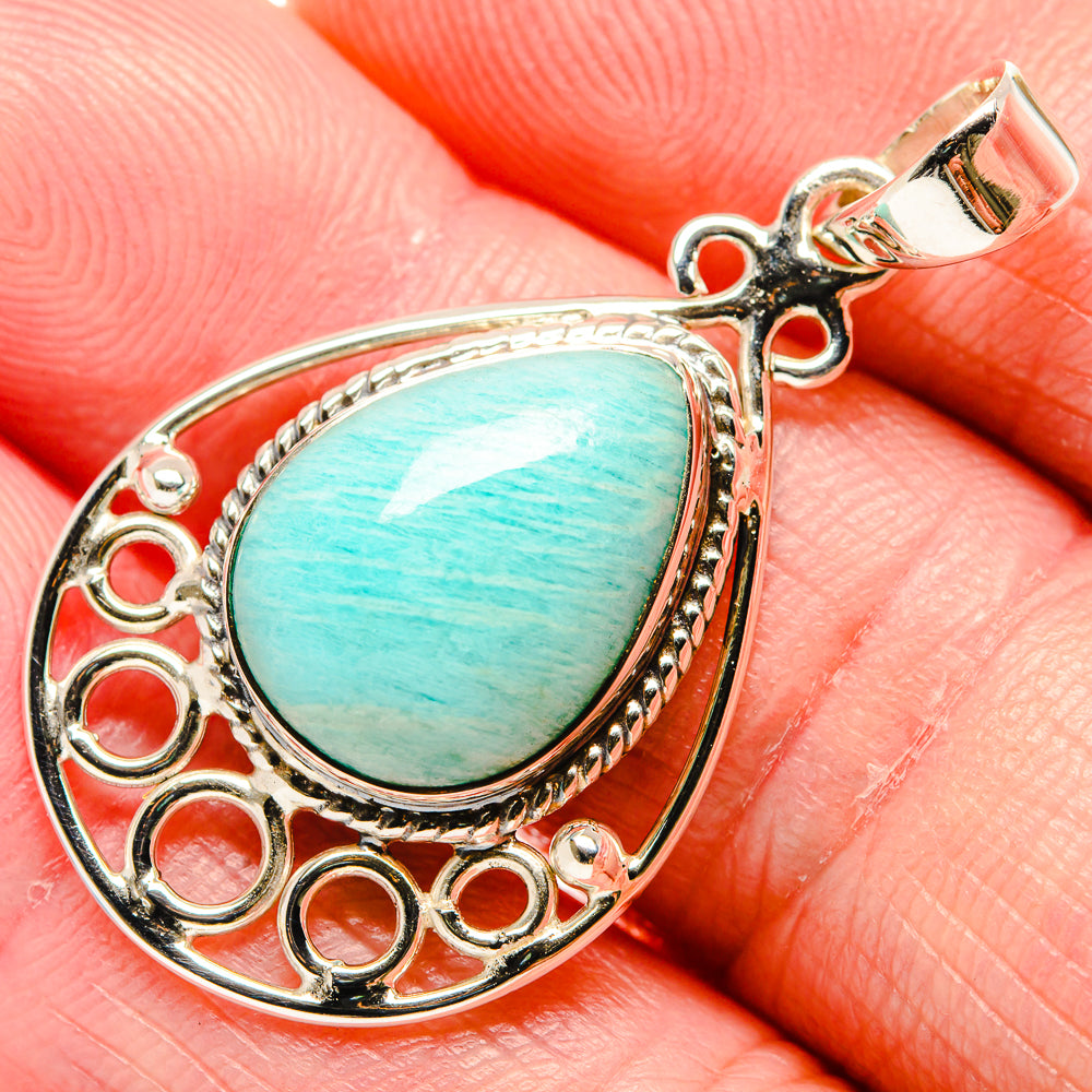 Amazonite Pendants handcrafted by Ana Silver Co - PD34565
