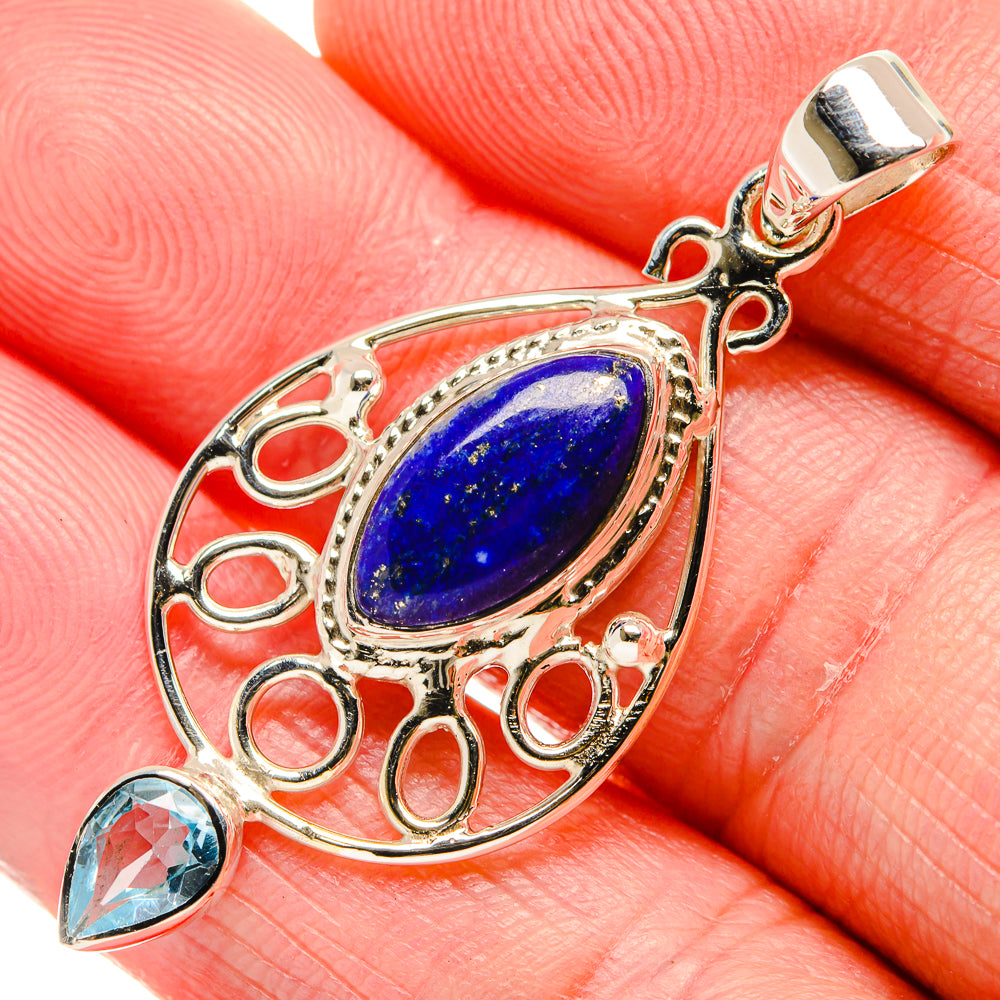 Lapis Lazuli Pendants handcrafted by Ana Silver Co - PD34569