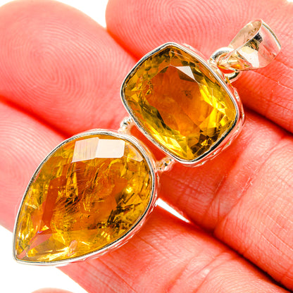 Citrine Pendants handcrafted by Ana Silver Co - PD34576