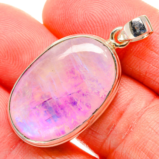 Pink Moonstone Pendants handcrafted by Ana Silver Co - PD34578