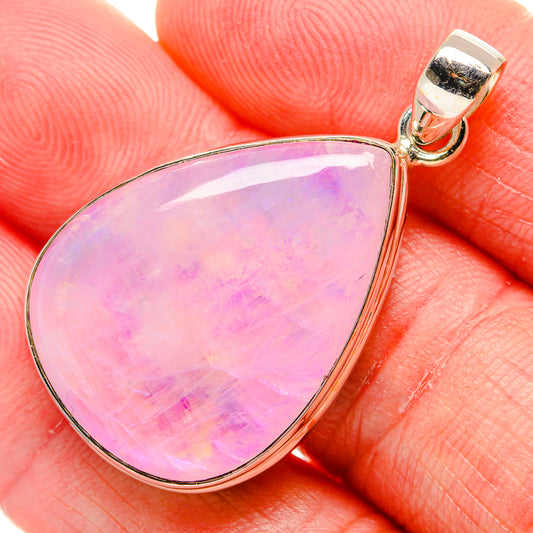 Pink Moonstone Pendants handcrafted by Ana Silver Co - PD34579