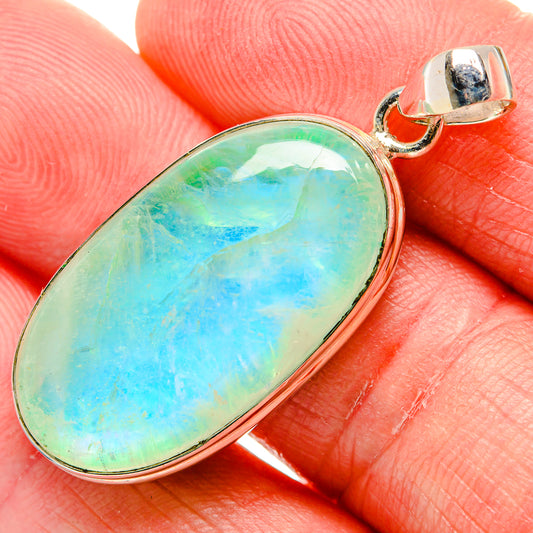 Green Moonstone Pendants handcrafted by Ana Silver Co - PD34582