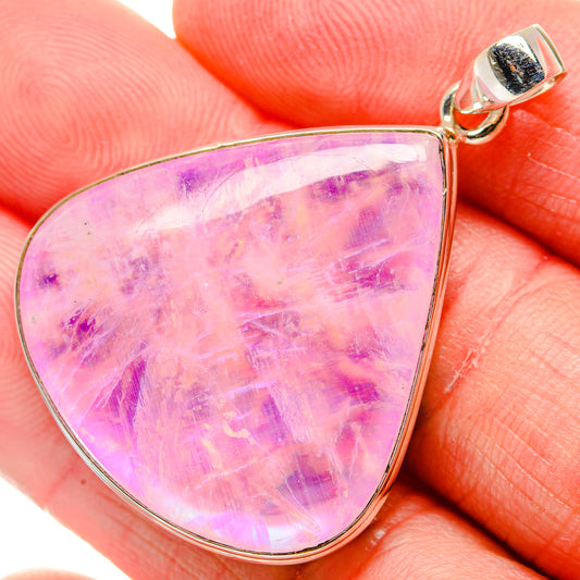Pink Moonstone Pendants handcrafted by Ana Silver Co - PD34585