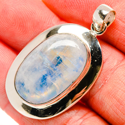Rainbow Moonstone Pendants handcrafted by Ana Silver Co - PD34587