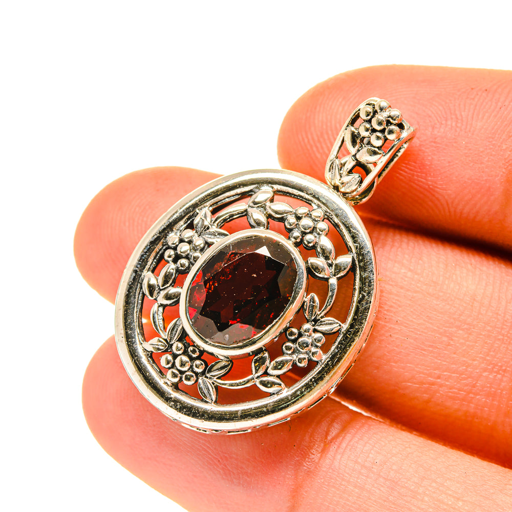 Garnet Pendants handcrafted by Ana Silver Co - PD3459