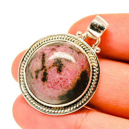 Rhodonite Pendants handcrafted by Ana Silver Co - PD3460