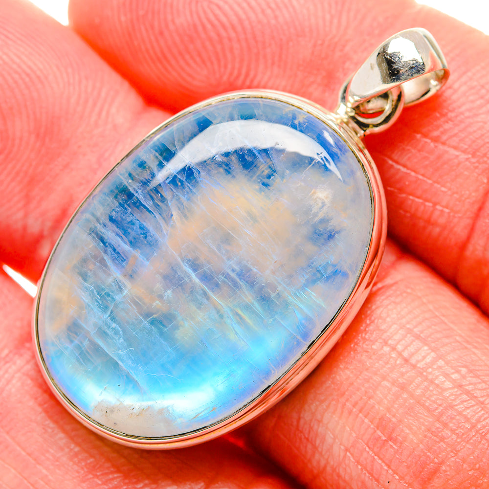 Rainbow Moonstone Pendants handcrafted by Ana Silver Co - PD34621
