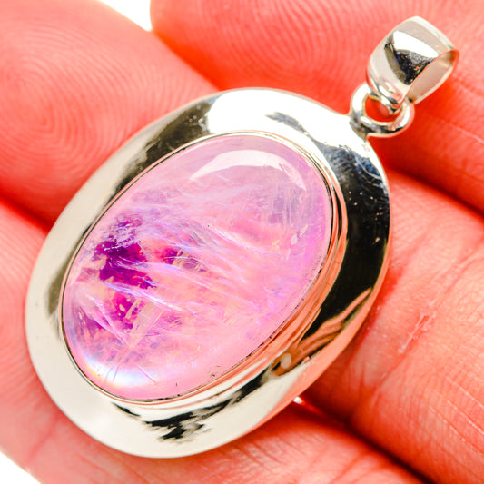 Pink Moonstone Pendants handcrafted by Ana Silver Co - PD34631